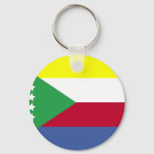 Comoros Flag Sleutelhanger (Voorkant)