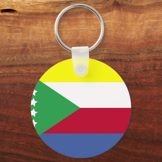 Comoros Flag Sleutelhanger (Voorkant)