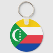 Comoros Flag Sleutelhanger (Voorkant)