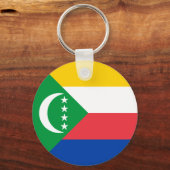 Comoros Flag Sleutelhanger (Achterkant)