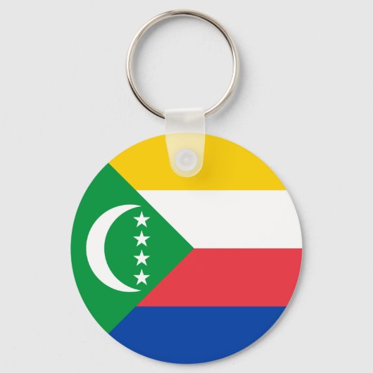 Comoros Flag Sleutelhanger (Achterkant)