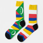 Comoros Flag Sokken (Links)
