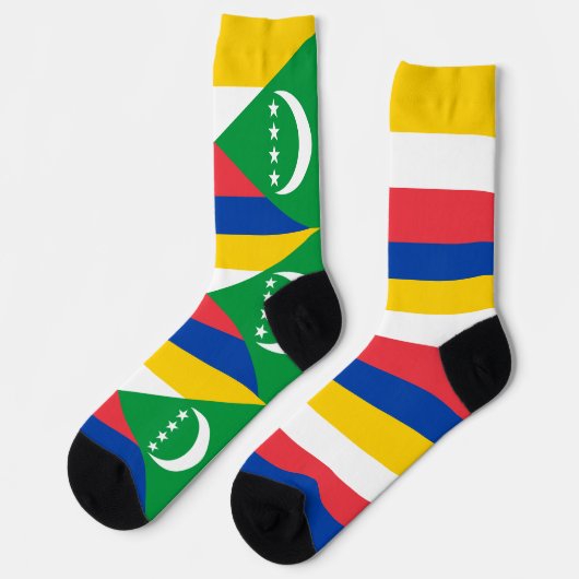 Comoros Flag Sokken (Links)