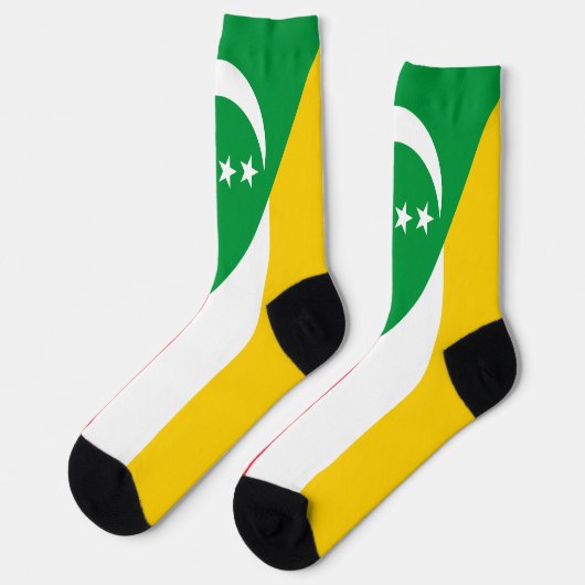 Comoros Flag Sokken (Links)