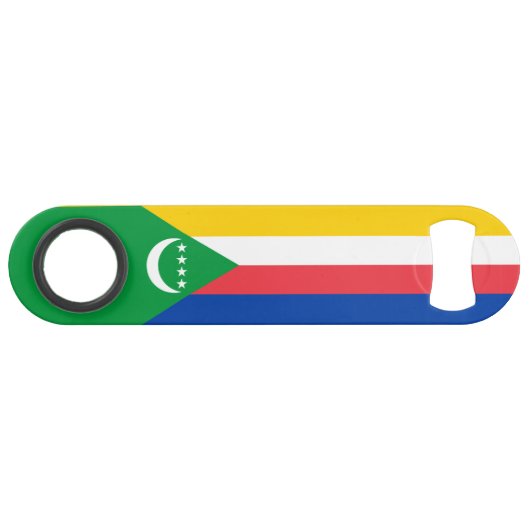 Comoros Flag Speed Flessenopener (Voorkant (Horizontaal))