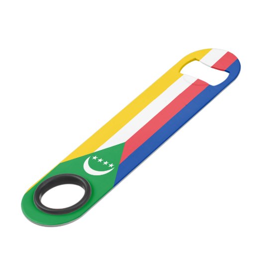 Comoros Flag Speed Flessenopener (Achterkant Gekanteld)