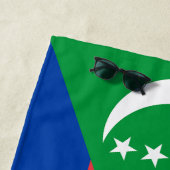 Comoros Flag Strandlaken (In situ)