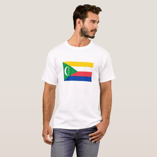 Comoros Flag T-shirt (Voorkant volledig)