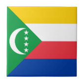 Comoros Flag Tegeltje (Voorkant)
