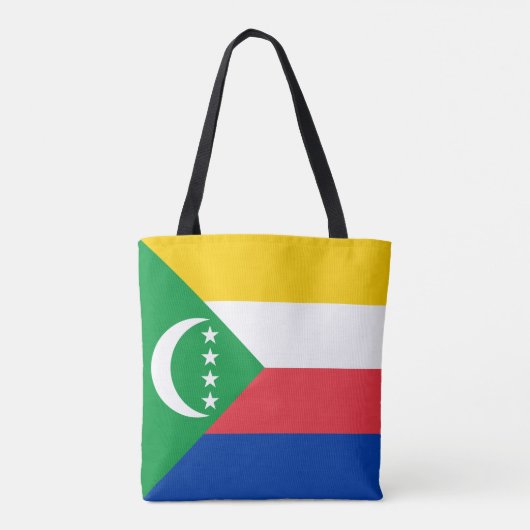 Comoros Flag Tote Bag (Achterkant)
