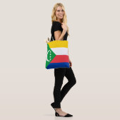 Comoros Flag Tote Bag (Op model)