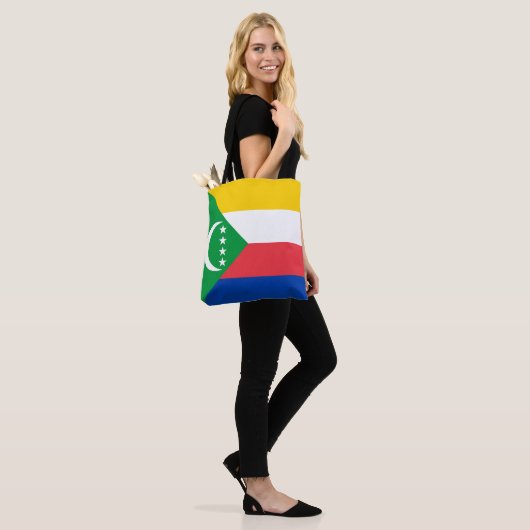 Comoros Flag Tote Bag (Op model)
