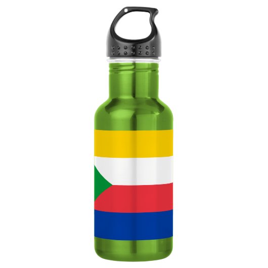 Comoros Flag Waterfles (Voorkant)
