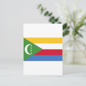 Comoros vlag KM Briefkaart (Staand voorkant)