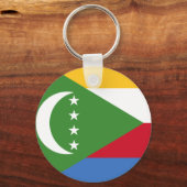 Comoros vlag KM Sleutelhanger (Voorkant)