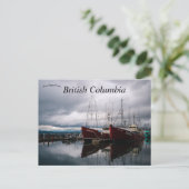 Comox Municipal Marina Brits Columbia, Canada Briefkaart (Staand voorkant)