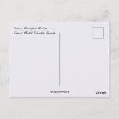 Comox Municipal Marina Brits Columbia, Canada Briefkaart (Achterkant)