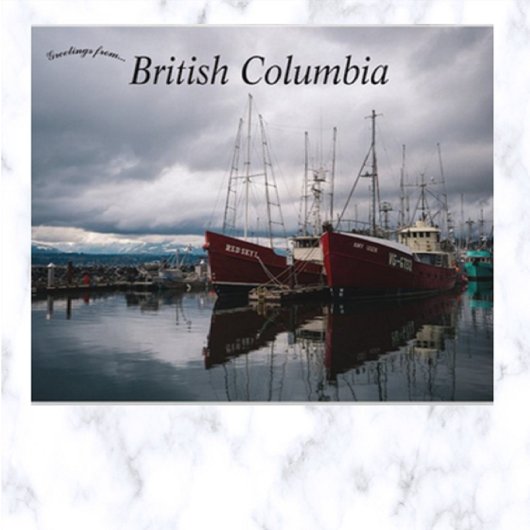 Comox Municipal Marina Brits Columbia, Canada Briefkaart