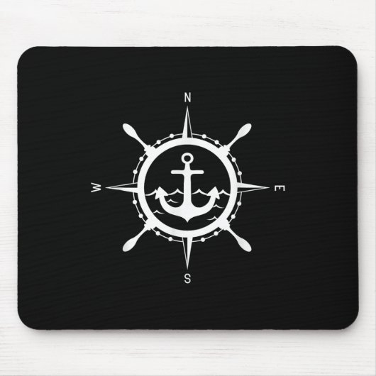 Comp Anchor Maritime ontwerp met Comp Captain Sail Muismat (Voorkant)