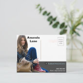 Comp Card Mailer Headshot Zed Card Briefkaart (Staand voorkant)