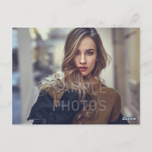 Comp Card Mailer Headshot Zed Card Briefkaart (Achterkant)