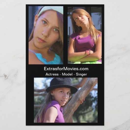 Comp Cards - Model Modeling Composite Comp ZED Aut Flyer (Achterkant)