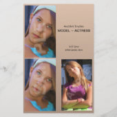 Comp Cards - Model Modeling Composite Comp ZED Aut Flyer (Achterkant)