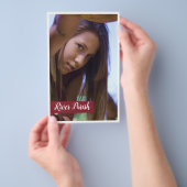 Comp Cards - Sjabloon voor model headshot Flyer (Hand)