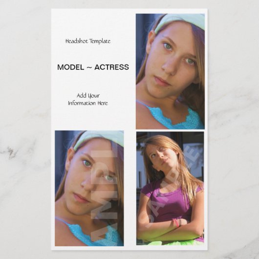 Comp Kaarten - model Sjabloon hoofdopname (Achterkant)