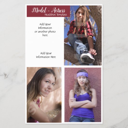 Comp Kaarten - model Sjabloon hoofdopname (Achterkant)