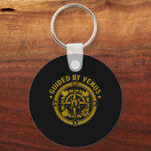 Comp Rose Camping Zeilen Wandelgids Buitenliefhebb Sleutelhanger (Voorkant)