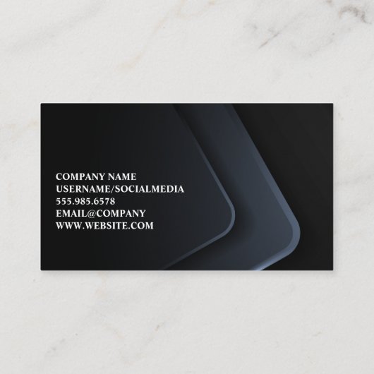 Comp Tech Logo | Professionele onderneming Visitekaartje (Achterkant)