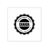 Compact Canada Logo Premium Pruimeninkt Merk Zakel Rubberstempel (Afrduk)