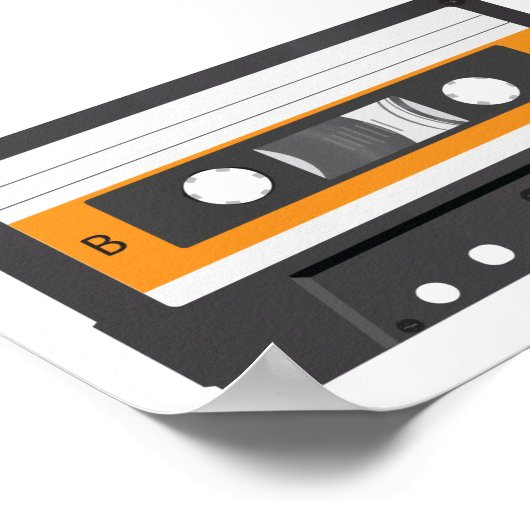 Compact Cassette poster. Poster (Hoek)