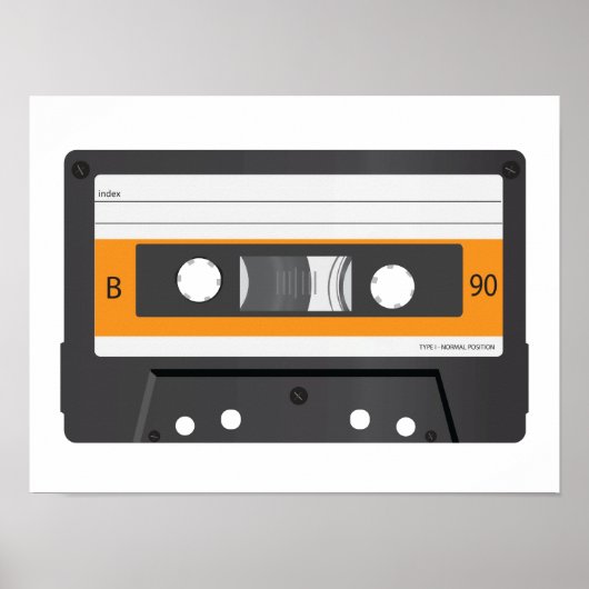 Compact Cassette poster. Poster (Voorkant)