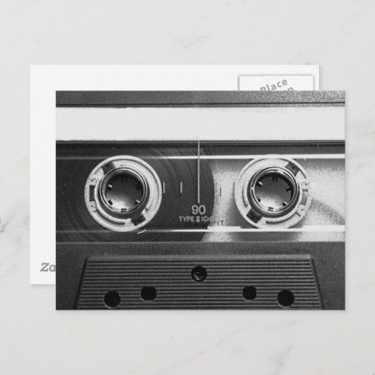 Compact Cassettebandje Briefkaart (Voorkant / Achterkant)