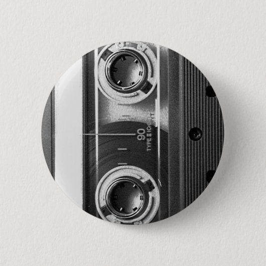 Compact Cassettebandje Ronde Button 5,7 Cm (Voorkant)