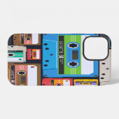 Compact Cassettes Abstracte compositie iPhone Hoesje (Achterkant horizontaal)