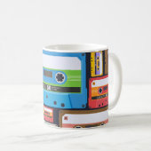Compact Cassettes Abstracte compositie Koffiemok (Voorkant rechts)