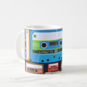 Compact Cassettes Abstracte compositie Koffiemok (Voorkant links)
