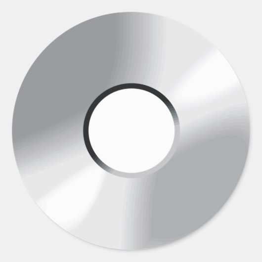 compact disc cd ronde sticker (Voorkant)
