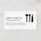 Compact en penseel maken | Paarse Sparkle Visitekaartje (Achterkant)