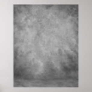 COMPACT FOTO BACKDROP - Grijze mist Poster