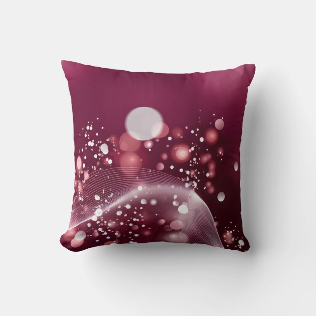 compact mirror Elegant Pink and White Design Kussen (Voorkant)