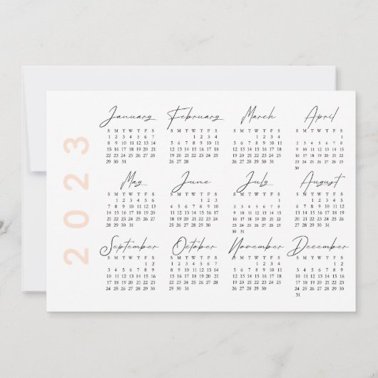 &Compact moderne kalender 2023 (Achterkant)