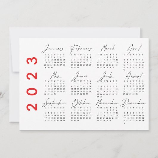 &Compact moderne kalender 2023 (Achterkant)