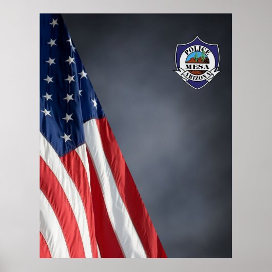 COMPACT POLICE FOTO BACKDROP Agency Patch Poster (Voorkant)