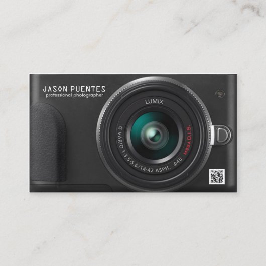 Compact Visitekaartje voor digitale camera fotogra (Voorkant)