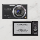 Compact Visitekaartje voor digitale camera fotogra (Voorkant / Achterkant)