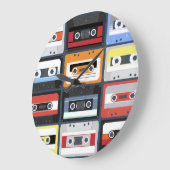 Compactcassettes: plat ontwerp. grote klok (Hoek)